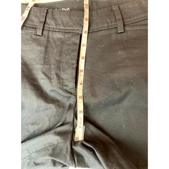 Talbots Womens Perfect Shorts Mid Rise Stretch Summer Casual Solid Black Size 2 - Picture 6 of 10